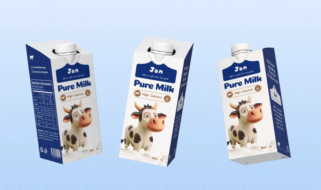 milk packaging design