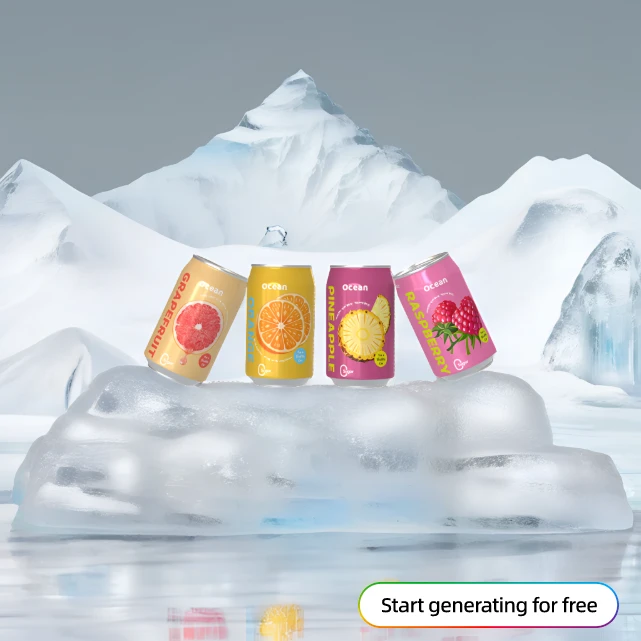 Energy Drink Bottle Design-5 Dynamic Steps Using AI Tools