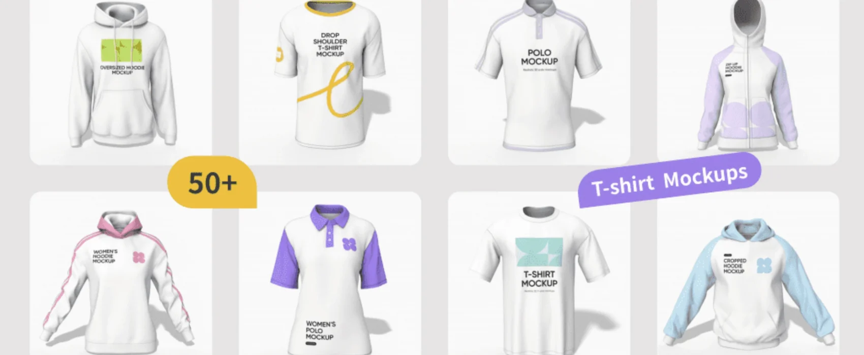T-shirt Packaging Mockups