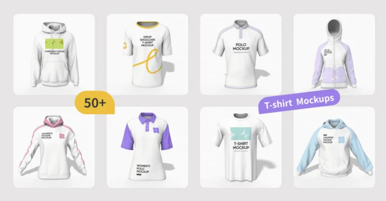 Top 50 T-shirt Packaging Mockup Presents to You